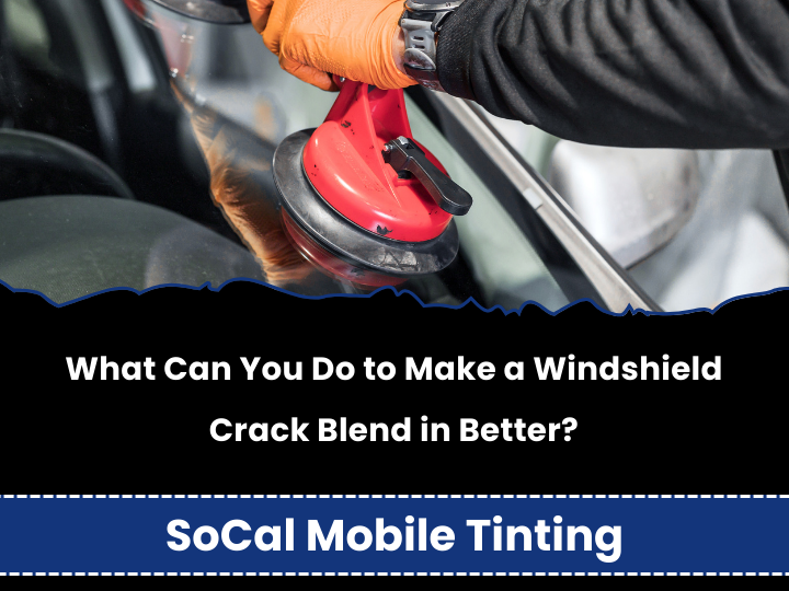Windshield crack repair - making cracks blend in better